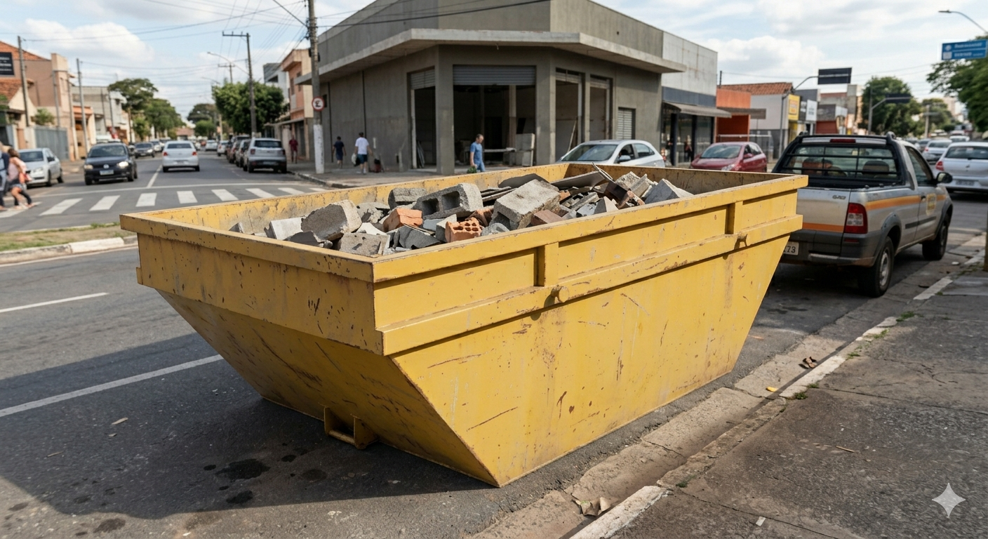 Caçamba de 5m³ para locação